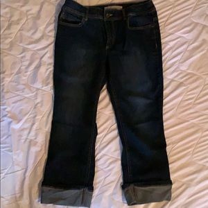 Chico’s platinum denim ankle length jeans